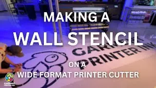 Artistry in Action: Making a Wall Stencil on a Wide Format Printer Cutter! 🖨️ 🎨