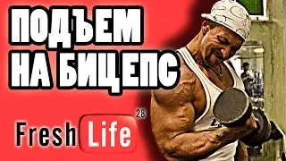 подъем гантелей на бицепс | поочередный подъем гантелей на бицепс стоя с супинацией