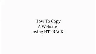 How to Copy A Full Website with HTTrack Website Copier Software
