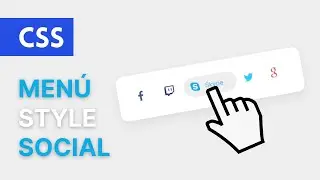 ▶️ Proyecto CSS Menu redes sociales con HTML y CSS #html #code #css