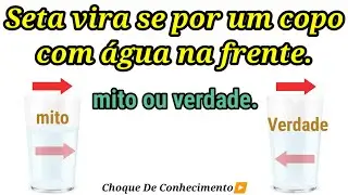 Seta e copo com água
