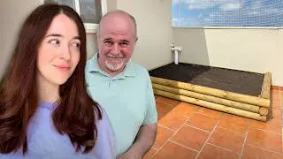 PREPARAMOS un bancal de TIERRA en la terraza para los gatos