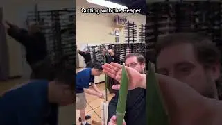 cutting different targets with the Reaper Katana