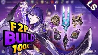 F2P Raiden Shogun / Baal Build Easy 100K Damage - Showcase - Genshin Impact