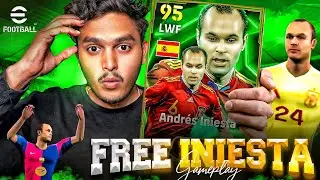 I PLAYED WITH FREE INIESTA 98 RATED BEST F2P PLAYER 😍 eFootball 25 mobile