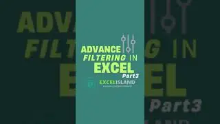 Advance Filter with Multiple Criteria in Excel