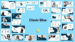 Classic Blue Free Powerpoint Template Presentation