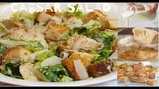 Easy Chicken Caesar Salad | How to Make Caesar Salad Dressing by #AToZrecipe