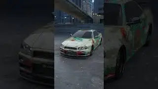 A legendary creature is the perfect companion to the legendary Nissan Skyline R34. 🐉  #carwraps #3d
