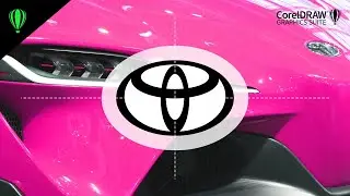 CorelDRAW tutorials - logo Toyota (easy training not only for beginners)