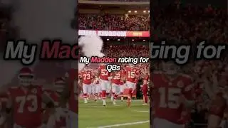 My Madden rating for QBs for the next Madden game #art