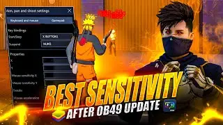 Free Fire OB49 Update Best Settings Sensitivity | Get 99% Headshot Rate🔥Bluestacks 5 | Msi 5