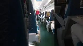 Inside the train to Busan