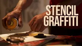 Stencil Graffiti Art w/ Spray paint