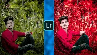 Lightroom red tone photo editing tutorial | Lightroom background colour change preset
