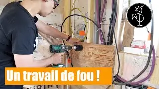 Coté cuisine : finition des murs