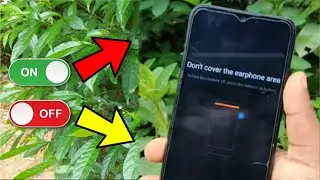 Dont cover the earphone area off kaise kare 🤔