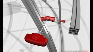 OCTANORM® . Maxima Light . M 1457 The hinge connecter with flexibility in all directions