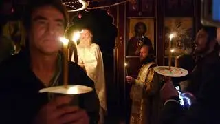 Orthodox Easter Service. Fr Paisius DeLucia. St. Innocent's Academy on Kodiak Island, Alaska. 2012.