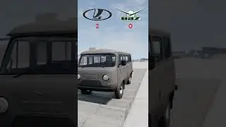 СРАВНЕНИЕ ВАЗ 2107 И УАЗ БУХАНКИ в BeamNG Drive  #automobile #beamngdrivemods #beamngdrive #lada