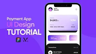 Payment App UI Design Tutorial || Figma Tutorial 2023