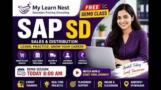 SAP SD Demo Class | SAP SD Training in Hyderabad | SAP S/4HANA SD | MyLearnNest Training Academy