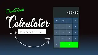 Build this JS calculator with modern UI in 11 minutes only⚡