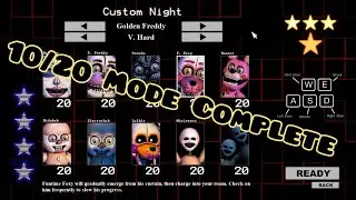 Five Nights at Freddy's: Sister Location - 10/20 Mode (Golden Freddy) Complete, 4 Stars