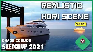 Sketchup HDRI Tutorial In Tamil With Realistic Scene