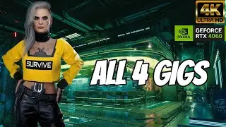 Cyberpunk 2077 - Rogue Amendiares FULL Gigs [4K60FPS PC]