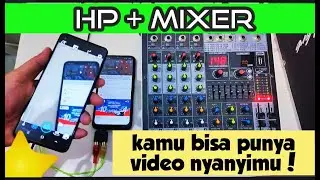 HOW TO MAKE A KARAOKE VIDEO WITH A PHONE AND MIXER PLUS SETTINGS TO BALANCE THE VOCAL AND MUSIC S...