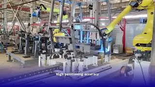 Fanuc robot laser seam tracking for construction machinary cab welding