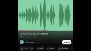 Squeak glass sound effect preview