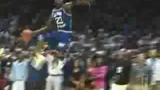 Michael Jordan Leaner dunk in Magic charity game 1990