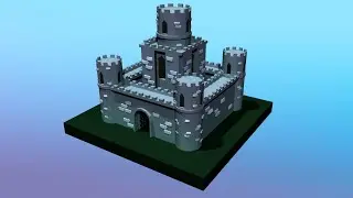 Low poly Castle 3d modeling Pt. 1 (Autodesk Maya Tutorial)