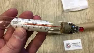 Ареометр АНТ-2, 830–910 кг/м3, для  измерения плотности нефтепродуктов с термометром
