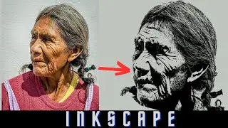 Vectorize photo in Inkscape pencil look