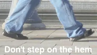 Easy Alteration to Prevent Stepping on the Hem of Long, Wide-Legged Pants and Baggy Pants!