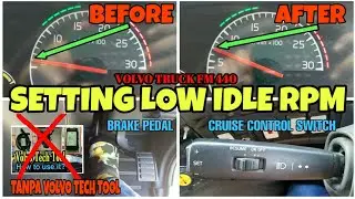 Instrument Panel Volvo FM 440 - How to Set LOW IDLE RPM Without Volvo Tech Tool