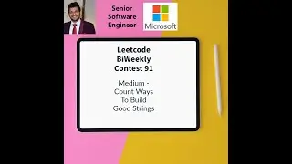 Leetcode BiWeekly contest 91 - Medium - Count Ways To Build Good Strings