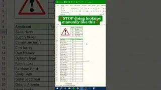 Lookup in Excel ‼️ #shorts #excel #computer #exceltips