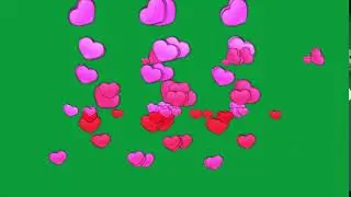 Green Screen Heart sparkles