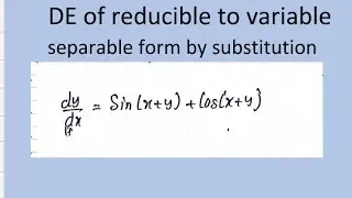 How to solve DE dy/dx=sin(x+y) +cos(x+y)