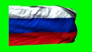 4K, Russian Flag Waving, флаг России, Anthem of Russia, UHD.