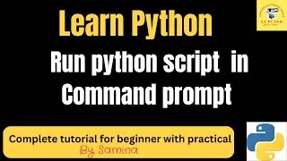 how to run python script in command prompt python programming language