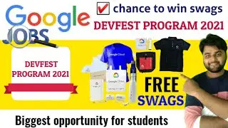 Google Launch Devfest Program 2021 | Free Swags by Google | Google developers Free Swags