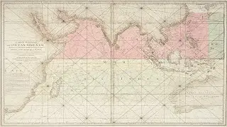 Rare sea chart of the Indian Ocean from 1775