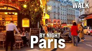 PARIS WALKING TOUR — France Evening Tour with Captions [4K/60fps]