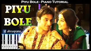 ♫ PIYU BOLE (Parineeta) || 🎹 Piano Tutorial + Sheet Music (with English Notes) + MIDI