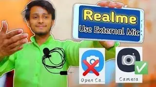 How To Use External Mic in Mobile Camera || In Realme || How to Use Boya Mic in Mobile